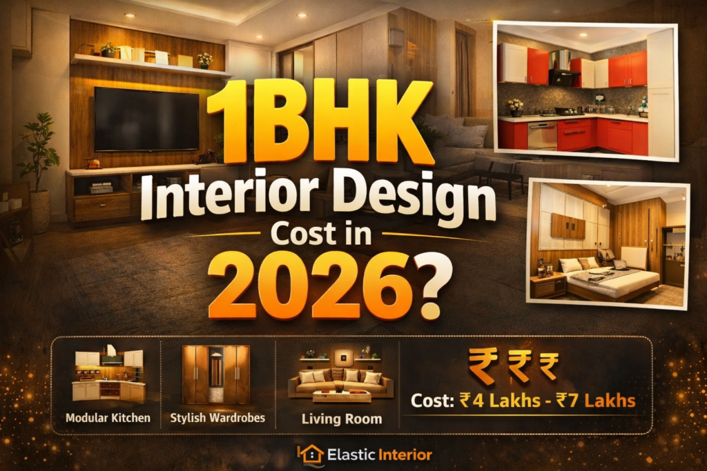 How Much Does 1BHK Interior Design Cost in 2026?